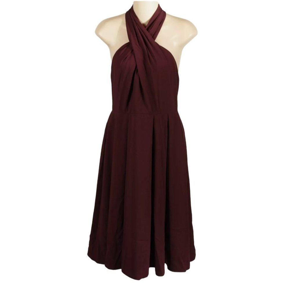 NWT Halston Heritage Women's Halter Dress Size 4
